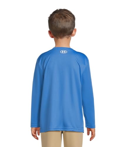 Image of Under Armour Boys' Long Sleeve Logo Graphic T-Shirt, Lightweight & Breathable, Relaxed Fit