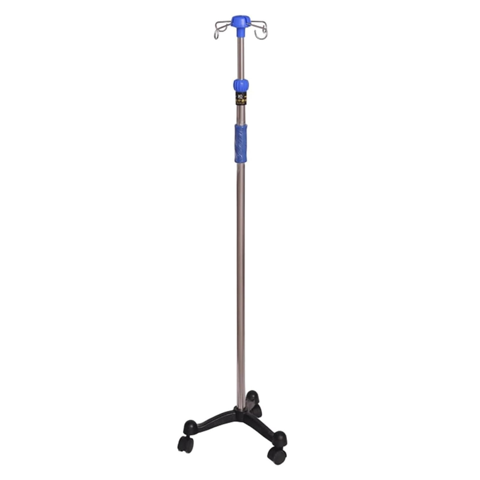 EYPKPL Supporto for Asta portaflebo in Acciaio Inox con Ruote e 4 Ganci, Supporto for infusione Portatile, Supporto da Pavimento, Supporto for Sacca flebo