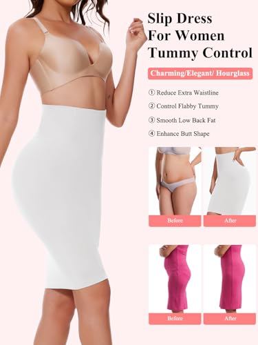 Image of JOYSHAPER Shapewear Slip for Under Dresses Half Slip Tummy Control Dress Skirt Slip Body Shaper