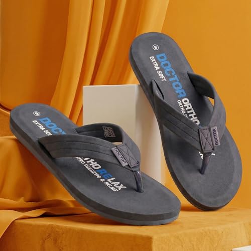 Image of DOCTOR EXTRA SOFT Thong Arch Support Ortho Slippers for Women|Orthopedic Diabetic & Stylish|Lightweight Comfortable & Casual|Pregnancy Anti-Skid Bedroom Daily Use House Flip-Flops Ladies & Girls D-15