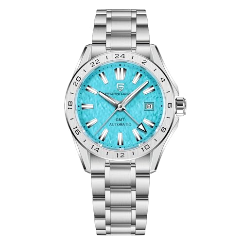 SUZAKU Pagani Design Men's Automatic GMT Mechanical Watch Sapphire Crystal Fixed Bezel Water...