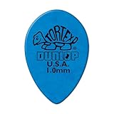 Dunlop 423R1.0 Tortex Small Tear Drop, Blue, 1.0mm, 36/Bag