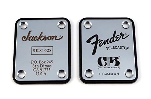 Chrome neck plate custom engraved