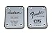 Chrome Guitar Neck Plate - Custom Engraved - Choose from 22 Designs and Serial Number
