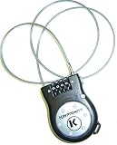 Kryptonite R2 retráctil cable de candado con código en negro/gris muy fácil