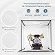 Yorbay Fotostudio Set 32 x 32 x 32cm CRI 95+ LED-Fotobox Lichtbox Lichtwürfel Profi Fotografie Lichtzelt inkl. 6 PVC-Hintergrundfolien (schwarz, rein weiß, grau,orange,rot,blau) Mehrweg