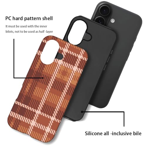 Coque compatible avec L16QX évite les chocs motif rayé rouge - 4