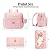 GOBABYMART Diaper Bag Backpack, Medium Maternity baby bag & Changing Pad, Diaper Bag Tote, Insulated Pockets, Hospital Bag (Medium - Pink Flowers)