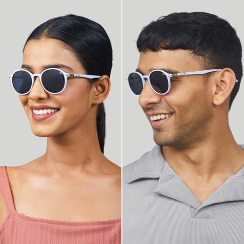 Image of ENRICO Classic Round Polarized Glasses for Men & Women | Full Rim Round Stylish Polarised Sunglasses Man & Women |100% UV Protected