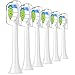 Produktbild Qlebao 6-teilige Aufsätze, kompatibel mit Philips Sonicare, DiamondClean Zahnbürstenaufsatz, Ersatzbürsten auch für DiamondClean FlexCare EasyClean PowerUp HealthyWhite, HX6064 (weiß)