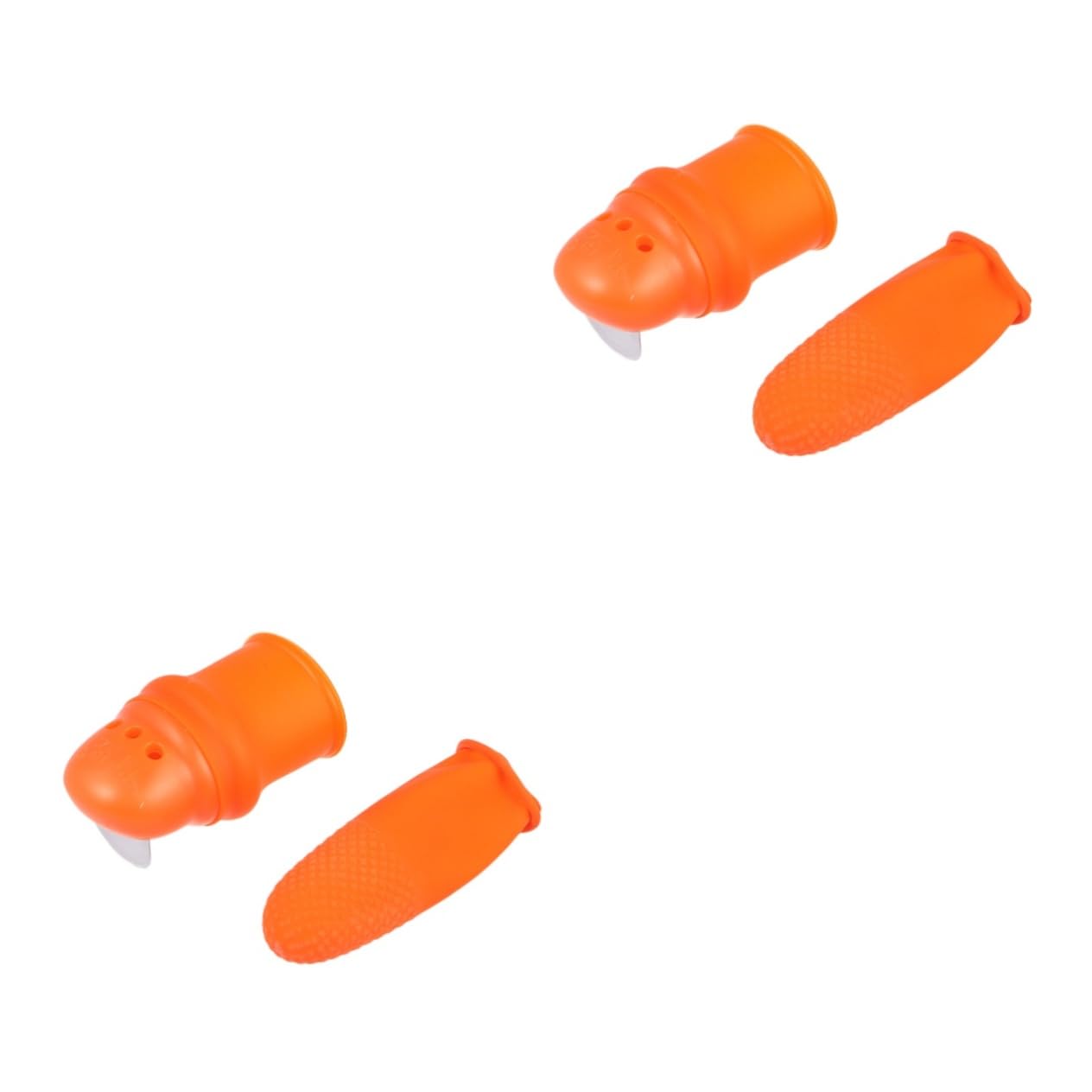 BESPORTBLE 2 Pcs Gardening Tool Orange Peeler Tool Orange Gloves Thumb Cutter Garden Finger Cutter Plant Tying Tool Scraper Tool Garden Scissors Finger Harvesting Plant Finger Cutter Tool