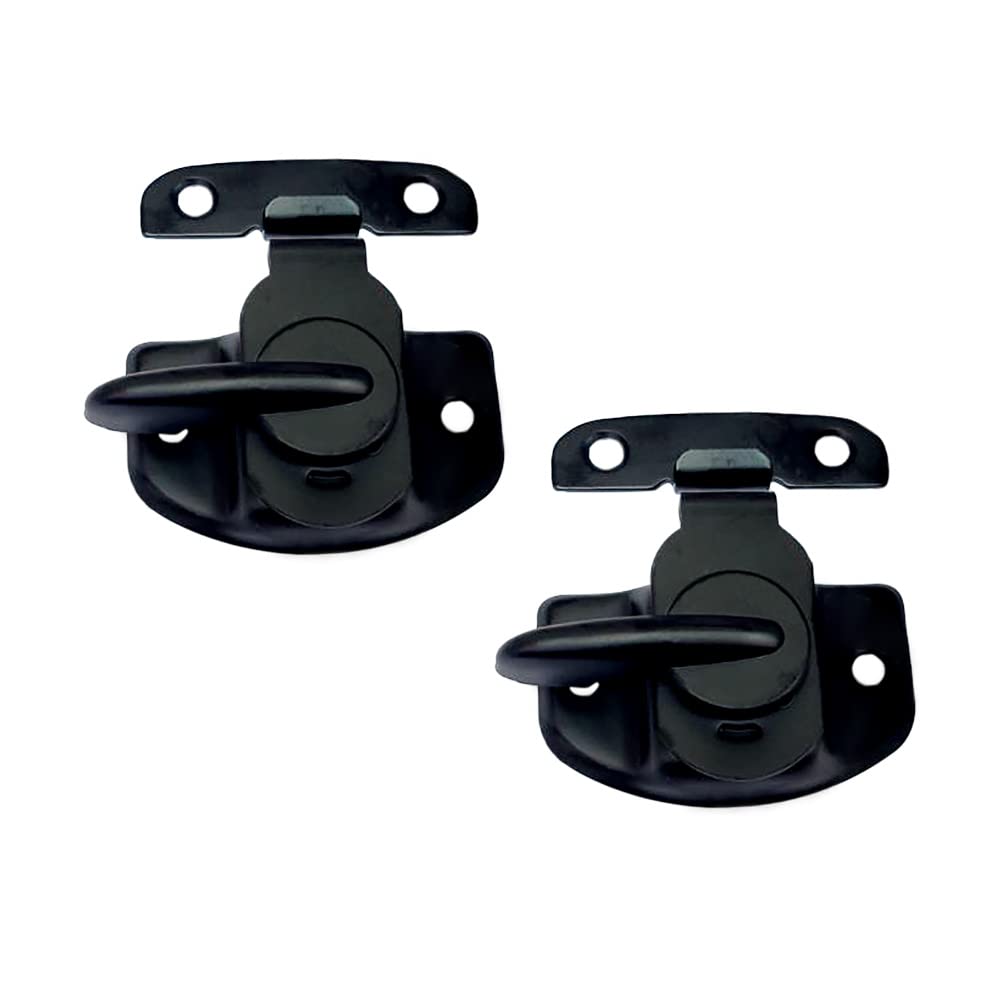 Verrou de châssis haut de gamme QCAA cam-action finition noir plat pour fenêtre en bois