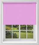 Caecus Pink Blackout Roller Blinds Made To Measure Window Blinds Easy Fit Child Safe Thermal Properties Home Office Fitting Included Up To 120cm Width x Up To 160cm Drop