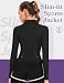 Kiiwah Laufjacke Damen, Sportjacke Dünn Eng, Trainingsjacke Running Jacket Women Gym, Atmungsaktive Daumenloch Sport Oberteile (S)