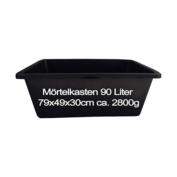 5 Stk. 90 Liter Mörtelkasten Tuppe Mörtelwanne Zementkübel Maurerwanne – Bild 4
