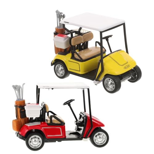 KOMBIUDA Legierung Golfwagen Gelb Rot 2er Set