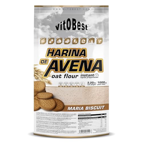 vit.O.Best Harina de Avena Sabores Variados - Suplementos Alimentación y Suplementos Deportivos - Vitobest (Galleta, 1 Kg)