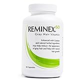 Reminex 60 Anti-Gray Hair Vitamin - Enriched With Catalese To Restore Gray and White Hair To...