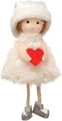 BESTOYARD 1 llavero de peluche para niña, juguetes de cumpleaños para mamá, decoración colgante de Navidad, estatua de muñeca, adorno de felpa para