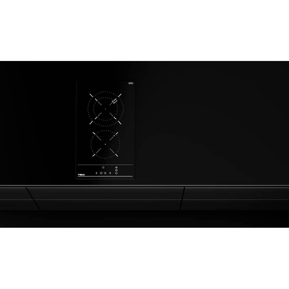 TEKA Placa Vitrocerámica 30 cm, 2 Zonas de Cocción, Touch Control, Bloqueo Seguridad, Indicador Calor Residual, Fast-Click, TZC 32320 TTC