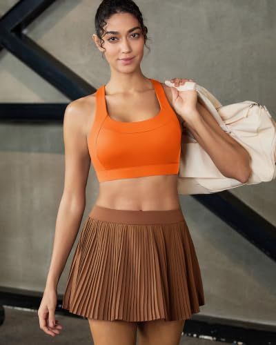 Image of RUNNING GIRL Sports Bras for Women High Support, Adjustable Straps High Impact Racerback Bra with Hook Closure Molded Cup