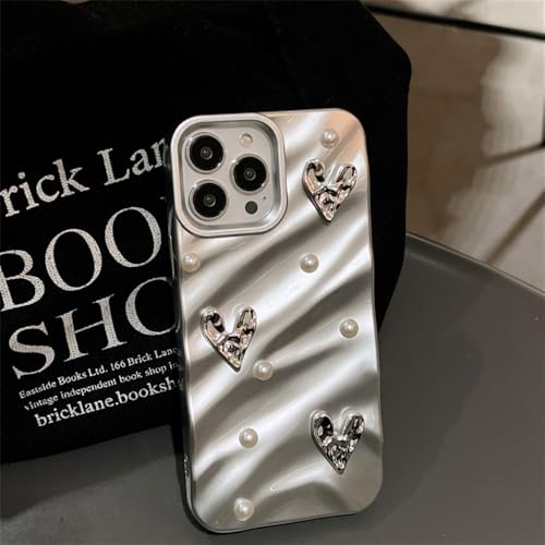 Coque iPhone 14 Pro antichoc souple cœur et papillon