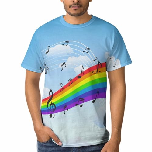 T-shirt arc-en-ciel homme anti-transpiration pour rester frais tout l'été