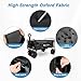 Yesker Foldable Wagon - 300lbs Collapsible Garden Carts with All Terrain Wheels for Outdoor Camping Sports Shopping Gardening - Heavy Duty Portable Utility Trolley (Black)