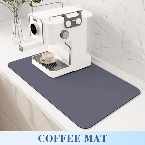 Wiselife CLASSIC GREY Large Draining Mat Super Absorbent Dish Drying Mats thumb #5