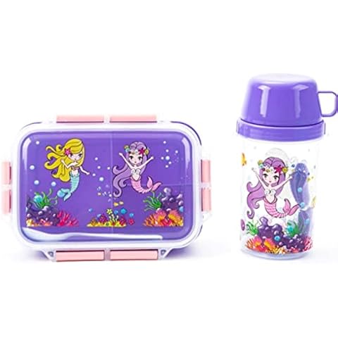 OM SUPPLIES Mermaid Lunch Box with Bottle Cover
