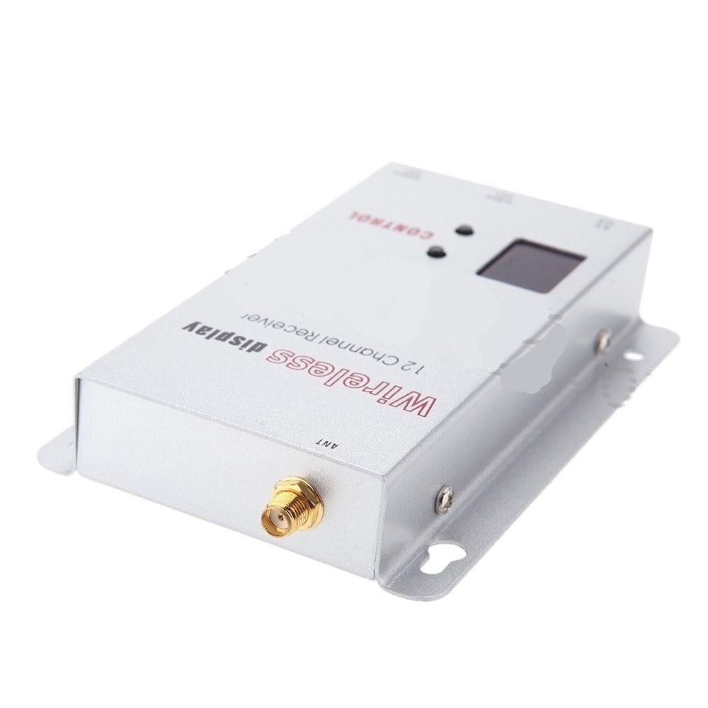 Compatibile con FPVKING, kit trasmettitore e ricevitore video FPV da 1,2 GHz 1500 mW, 8CH TX e 12CH RX for CCTV DJI Phantom Drone(TXandRX)