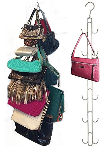 image for Boottique 2-Pk Over Door Hanging Purse Storage - Durable, Holds 50 POU