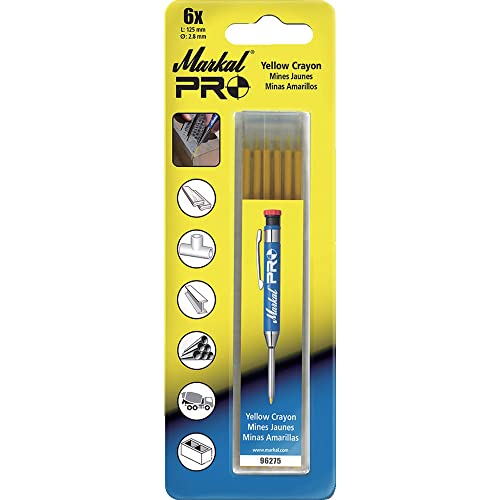 Markal 96275 Pro Crayon Refills, Yellow - 6 Pack