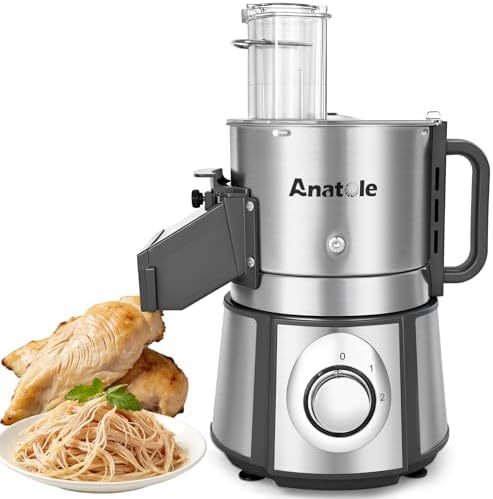 Anatole Electric Chicken Breast Shredder Commercial Meat Shredder...