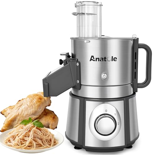 Anatole Electric Chicken Breast Shredder Commercial Meat Shredder...