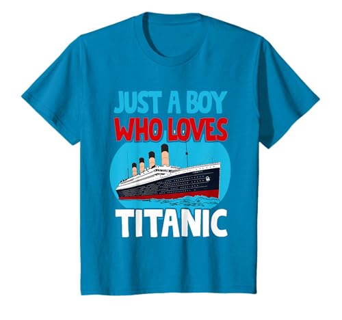 Juste un garçon qui aime Titanic Voyage Ship Boys pour T-Shirt