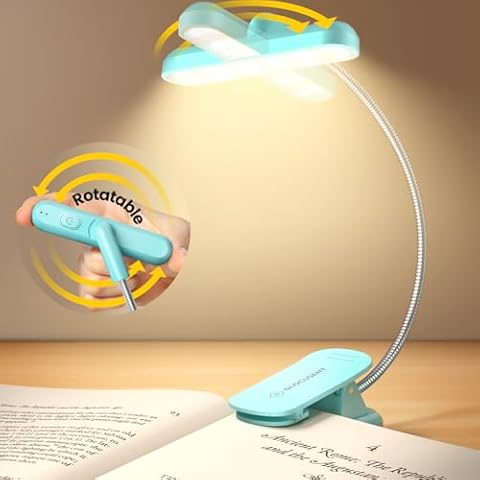 Glocusent Rotatable Reading Light with Timer Cover
