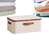 Système de ventilation intelligent : Avec sa construction épaissie robuste, ce bac combine du lin coton à un design aéré. Cela assure un stockage en tissu respirant minimisant les odeurs, adapté pour organiser chaussures, couvertures ou livres dans les zones humides ou peu ventilées.