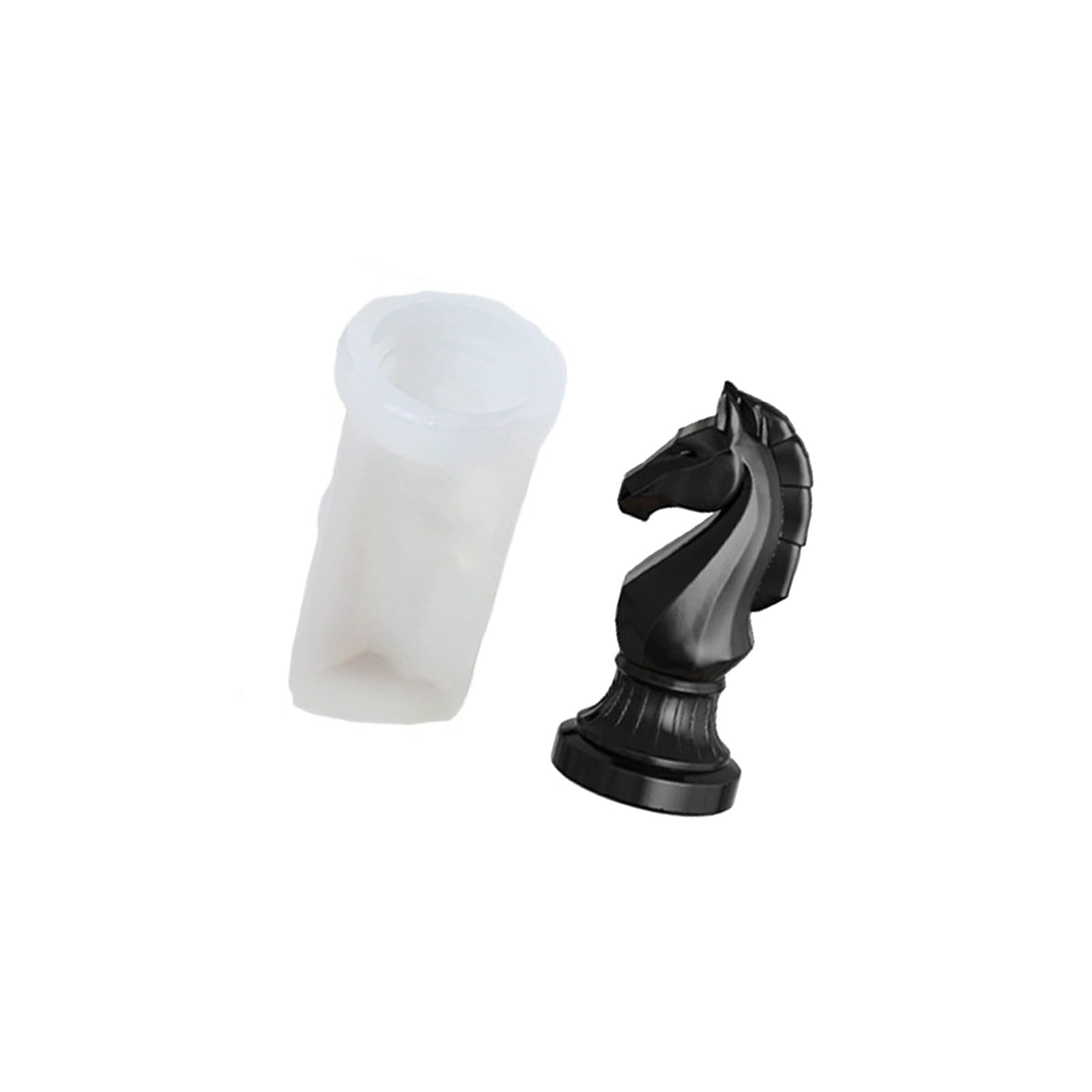 Osniyaw Knight Mold 3D Chess Moulds For Handmade, Food Grade Silicone Construction, Perfect For Candle Making, Chocolate And Plaster Projects, Chess Design Mould
