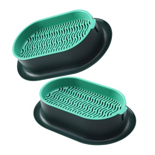 2 bandejas hidropónicas de cultivo de digestión de plantas para mascotas, gatos, invernaderos, limpieza de estómago, macetas de hierba, caja de cultivo, ahorro de espacio
