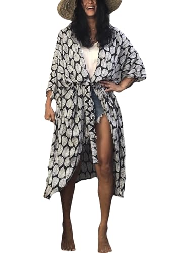 Image of Kaftan Dresses for Women Plus Size Summer Beach Dress with Print and Swim Cover Ups