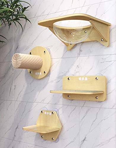 Cama de Janela para Gatos Poleiro de Janela de Gato Com Super Rolamento de Carga, Rede de Banho de S