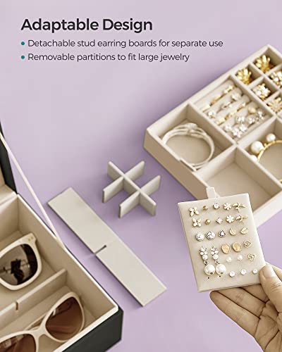 Songmics UJBC165B01 2-Layer Jewelry Box, Jewelry Organizer thumb #4