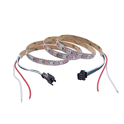 Tira de LED WS2812B RGB 5 metros IP30 Blanca miniatura 2