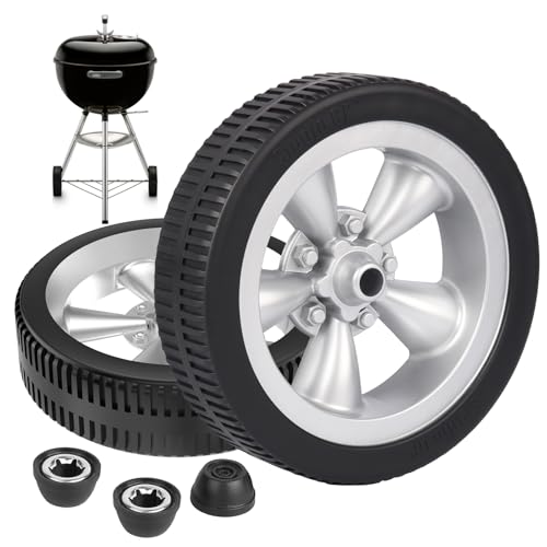 Image of 65930 65931 Wheel Replacement for Weber Kettle 18 /22 Inch Grill Accessories