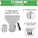 CUSINIUM Concession Popcorn Scoop and Dredge Bundle - Metal Popcorn Scooper - French Fry Scoop