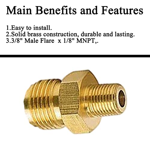 Gcbsaeq 12Ft Adjustable High Pressure Propane Regulator And Hose With Orifice Kit 0-20 Psi For Fryer, Burner, Fire Pit, Gas Grill, 1/8" X 3/8" Connector Included #TOP4