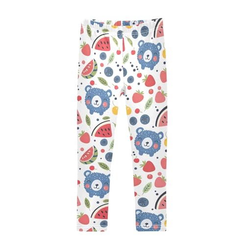 Bear Strawberry S Girls Leggings Athletic Pants Tights Stretch Bottom