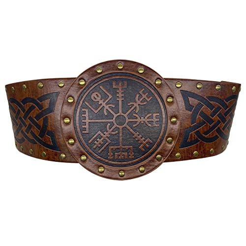 Ceinture en cuir médiévale ajustable pour ajuster votre costume de chevalier cosplay nordique