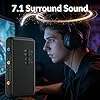 Ticfox Scheda audio esterna USB 7.1 a 8 canali USB Soundbox esterno digitale compatibile con 12 Mbps, suono surround dinamico 3D, compatibile con PC laptop desktop (nero)